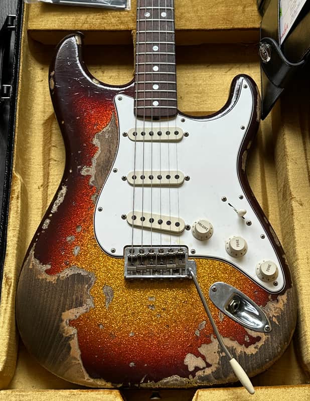 2024 Fender Stratocaster Super Heavy Relic 1965 Sunburst Sparkle Custom Shop image 1