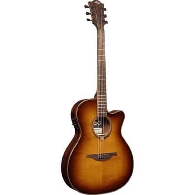 Lag Tramontane T118ASCE-BRS |  Auditorium Slim-Body Cutaway Ac/El, Brown Shadow. New with Full Warranty! image 1