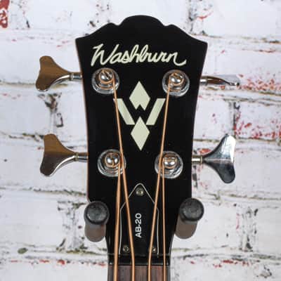 Washburn - AB-20 Electric Acoustic Bass Guitar - Natural - w/HSC - x3172 - USED image 3