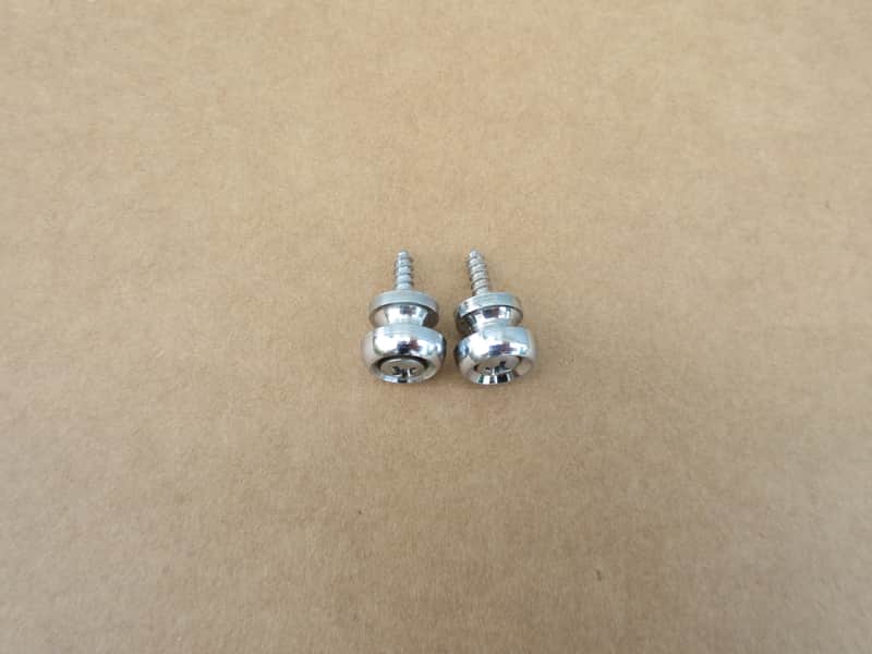 1960s 70s Teisco Marquis Guitar Strap Buttons Wth Screws Kay Aria Univox Japan image 1