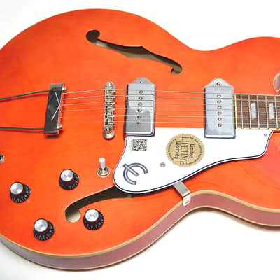 Epiphone Casino Electric Semi-Hollow Orange Gloss Professionally Set Up! image 2