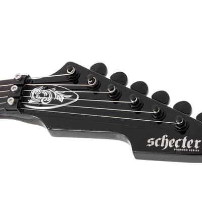 Schecter E-1 FR Przym Palladium guitar in , Gloss Black image 3