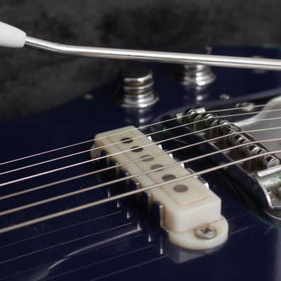 Guyatone  LG-350T Sharp Five Solid Body Electric Guitar,  c. 1970, black hard shell case. image 15