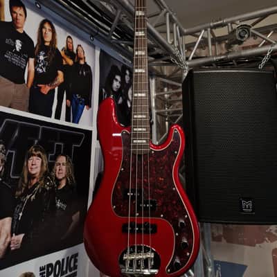 Lakland Skyline 44-64 Custom PJ 4-String with Rosewood Fretboard 2010s - Candy Apple Red image 1