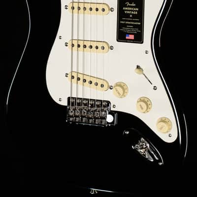 Fender American Vintage II 1957 Stratocaster Maple Fingerboard Black (570) image 1