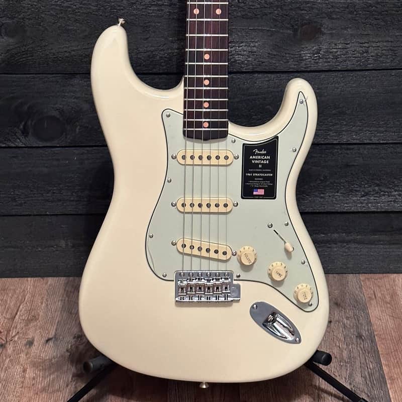 Fender American Vintage II Series '61 Stratocaster USA White Electric Guitar image 1