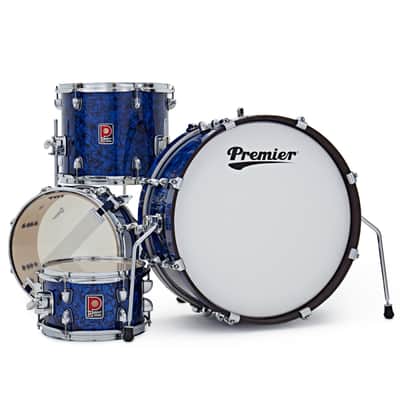 Premier Artist Heritage Series Four-Piece 20 Inch Birch Drum Shell Pack Blue Pearl PAH20-4SPBPW image 3