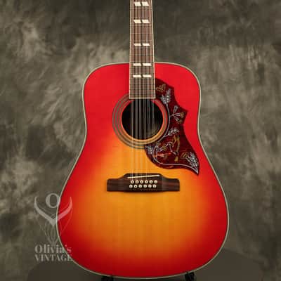 2006 Epiphone Hummingbird-12 string flattop acoustic Cherry Sunburst NEAR MINT!!! image 2