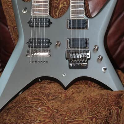 Ibanez Xiphos Doubleneck Guitar w/ OHSC *RARE* 2009 matte gunmetal NAMM Guitar image 4