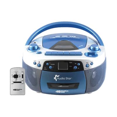 Hamilton Buhl AudioStar BoomBox Radio, CD, USB, Cassette Player with Tape and CD to MP3 Converter image 3