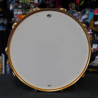 DW USA Collector's Series R30 "Starman" Neil Peart Signature Edge 6x14" Icon Snare Drum image 12