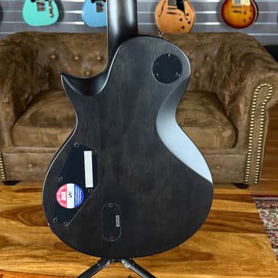 ESP LTD EC-401 QM See Thru Black Satin - 3,561 kg - SN# W22081181 - NEW image 9