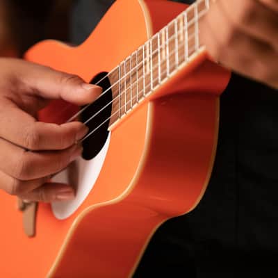 ORTEGA RUGA-ORG Gaucho Serie Tenor Ukulele 4 String - Orange + Bag image 5