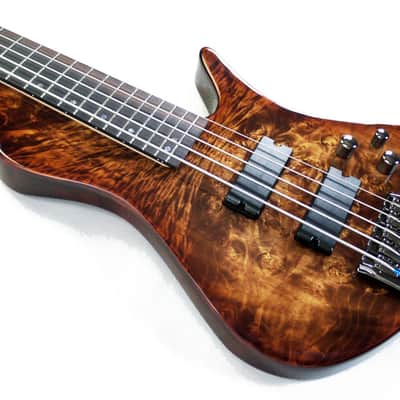 Brice Brice Freak-Out Bass 535 String Burl Brown image 5