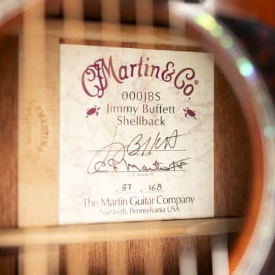 Martin 000-JBS Jimmy Buffett Shellback Acoustic Guitar - #87 of 168 with Hardshell Case - Used image 17