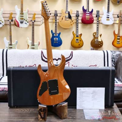 Suhr Custom Set Neck Modern HSH Flame Maple Top Mahogany Body & Neck Blower Switch 24 Stainless Steel Jumbo Frets Trans Purple 6.95 LBS image 9