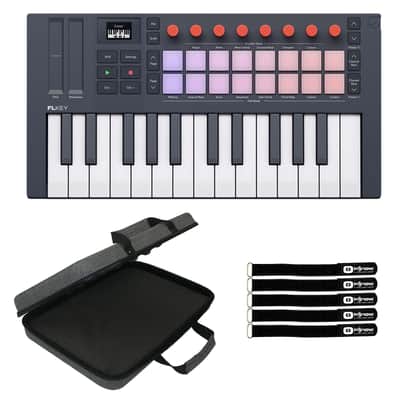Novation FLkey 2 Mini 25 Key MIDI Keyboard Controller w Case Package