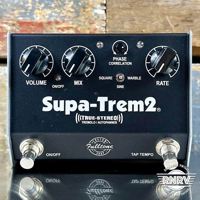 2014 Fulltone Custom Shop Supa Trem 2 - Black image 1