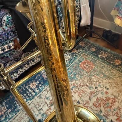 Edwards T350, Custom Tenor Trombone 1990's - Yellow Brass image 2