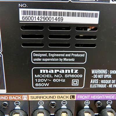 Marantz SR6009 7.2-Channel 4K UHD Network Receiver with Wi-Fi, Bluetooth, AirPlay, Phono +Remote, Calibration Mic & Power Cord *WORKS GREAT!* image 24