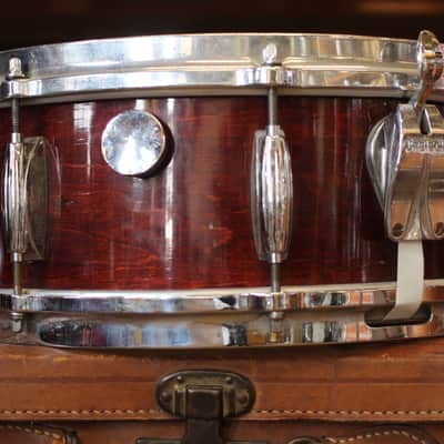 1970's Gretsch '4157' Snare Drum 5.5”x14" in Walnut image 2