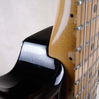 Fender American Standard Stratocaster USA 1995 Black Schecter MonsterTone PUs w/ Bag image 18
