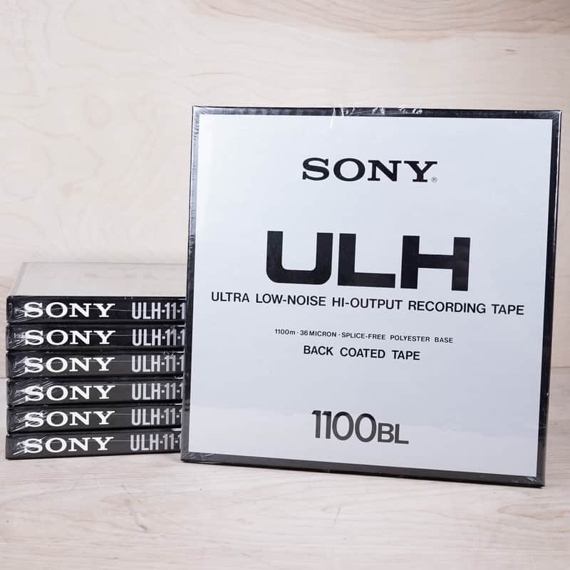 Sony ULH-11-1100-BL Recording Tape Black Ultra Low-Noise Hi-Output 1100m 36 Micron Splice-Free Polyester Base 1100BL 7X Lot Pack of 7 Sealed NOS image 1