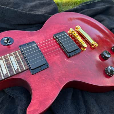 Gibson Les Paul Junior LPJ EMG upgrade gloss headstock upgrade left handed lefty image 12