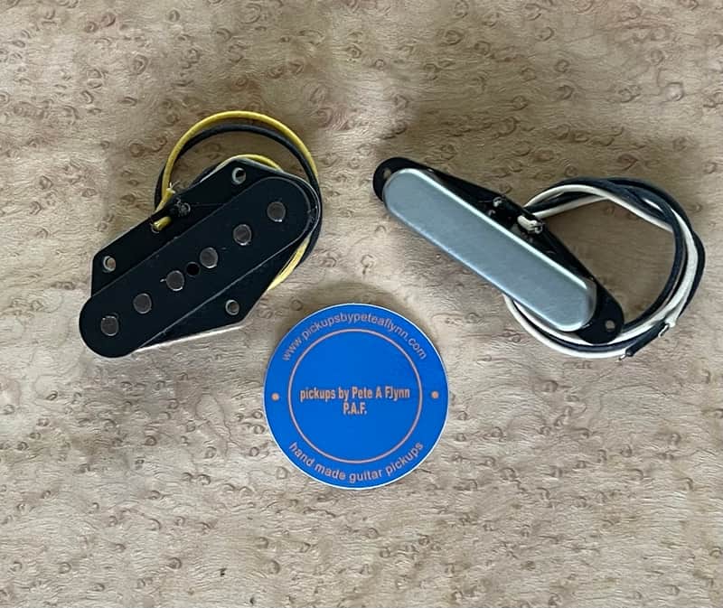 Pickups by Pete A Flynn Blackguard/Broadcaster set - black image 1