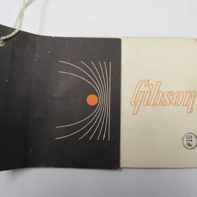 Gibson A-40N Mandolin 3 piece Hang Tag set. 1960-1969 image 2