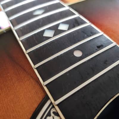 Ovation Balladeer Model 1117 vintage USA acoustic w/ohsc  1977 - sunburst image 8