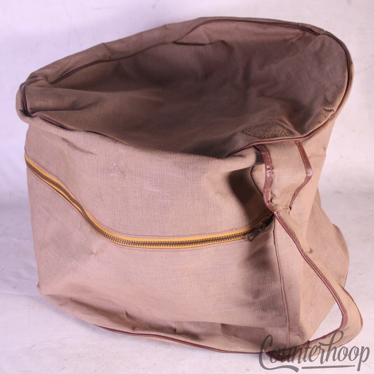 Rogers Canvas 10x14"Ink Stamped Tom/Marching Snare Drum Case Soft-Shell 60s USA — main photograph