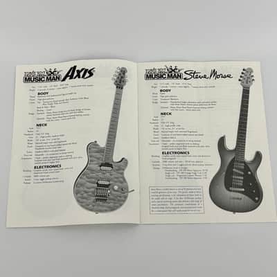 1996 Ernie Ball MUSIC MAN Specifications Catalog [1ST Year AXIS Case Candy] image 3