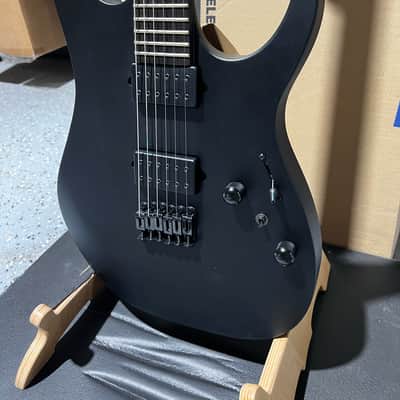 Ibanez RGRTB621 Iron Label Electric Guitar - Black Flat image 3