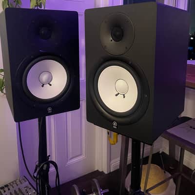 Yamaha HS80M Powered Studio Monitor (Pair) 2000s - Black + Stands (free) image 1