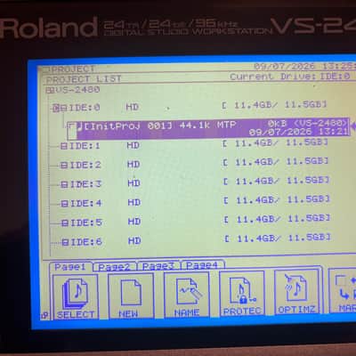 LOADED Roland VS-2480HD 120 gb drive, 4x VS8F-2 effects FX Great shape vs 2480 image 11