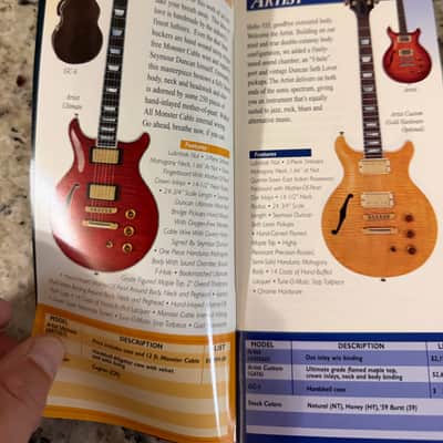 Hamer Price List 1998 standard studio artist eclipse phantom custom Mirage special cruise Bass  Californian Diablo Daytona Duo Tone chaparral 12 string image 3