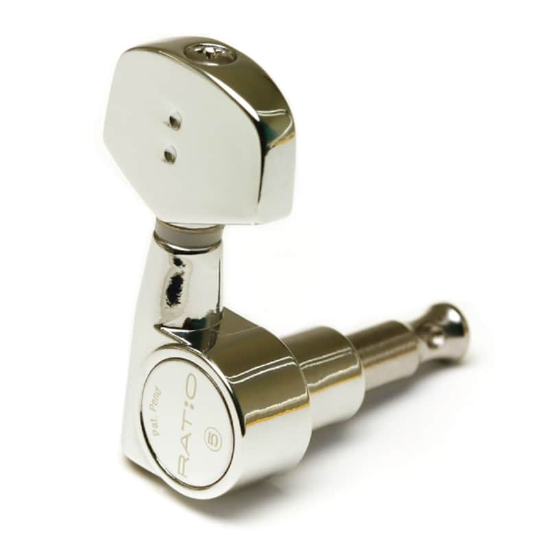 Graph Tech Ratio 3x3 Contemporary Style 2-Pin Tuners - NICKEL, #PRN-2411-N0 image 1