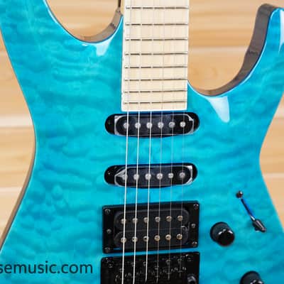 ESP LTD MH-203 QM - See Thru Blue Bild 4