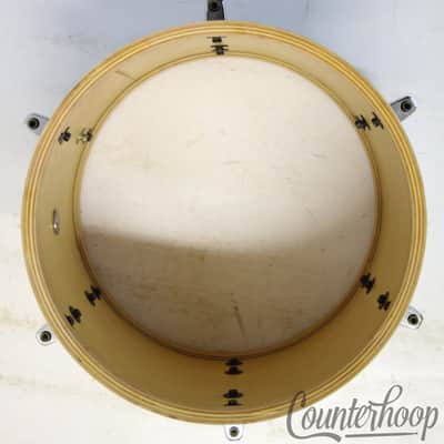 Pearl Masters Custom 12x10"Tom Drum Opal White Lacquer 8Ply 100%Maple Vintage90s imagen 9