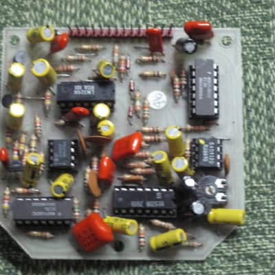 for parts / for repair DOD circuit board with parts on it for 575-A Flanger (Analog Flanger) NO casing, NO bottom plate, NO controls, NO switch, NO knobs, NO jacks, NO wires, NO screws (early to mid 1980s) image 5