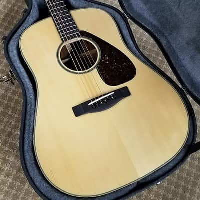 Yamaha DW-7 Dreadnought Acoustic Guitar Natural w/ Hardshell Case
