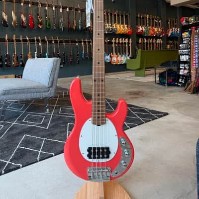 Sterling StingRay Short Scale with Roasted Maple Neck - Fiesta Red image 1