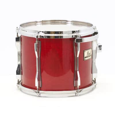 Pearl BLX Series All Birch 10x12 Mounted Tom, Late 80s-Early 90s, Sequoia Red image 2