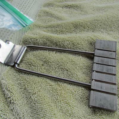 VintageTrapeze Tailpiece Fits Gibson Gretsch & Many Others Made In Japan HEAVY Cool Vintage Trapeze Tailpiece image 3