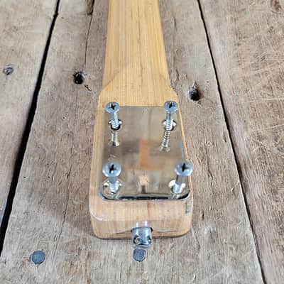 Teisco Neck 1960s with Logo, String Tree, Neck Plate and Screws - Natural image 12