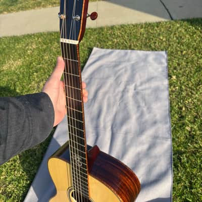 Santa Cruz OM Moon Spruce / Cocobolo “Luna” Custom 2015–Rare SCGC image 15