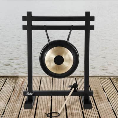 Large Gong Desk Chime Meditation Percussion Instrument image 1