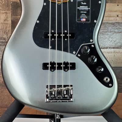 Fender American Professional II Jazz Bass, Mercury Finish, Free Ship, Auth Dealer, 955 image 5