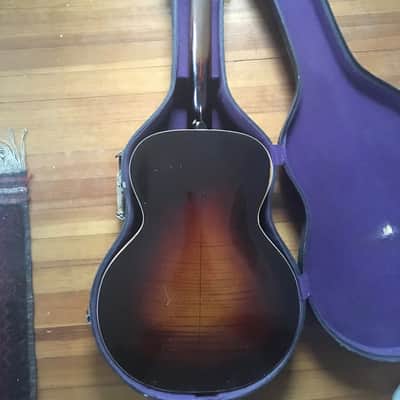 1936 Orpheum No. 3 Archtop Hollow Body Acoustic Electric Guitar W/Original Case P90 Vintage USA image 2